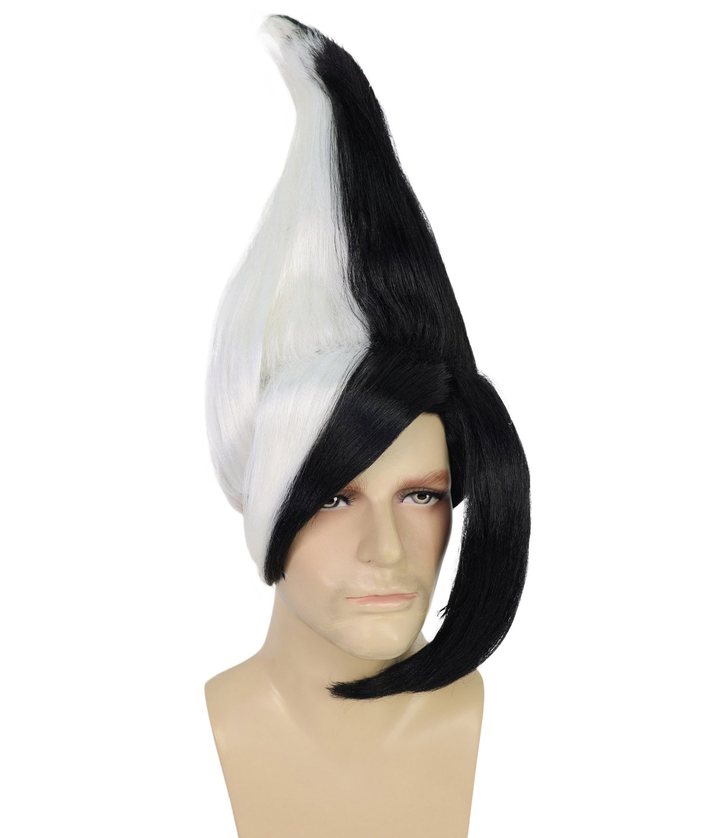 HPO Adult Men's Tv Musical Movie Troll Spiked Wig | Multicolor Options | Flame-retardant Synthetic Fiber