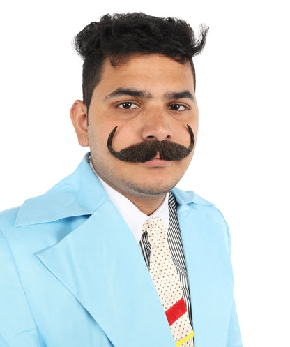 Men's Watson Synthetic Hair Moustache | Facial Hair Multiple Colour Options | HPO
