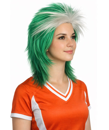 Saudi Arabia Flag Sports,80's Mullet Wig | Premium Breathable Capless Cap