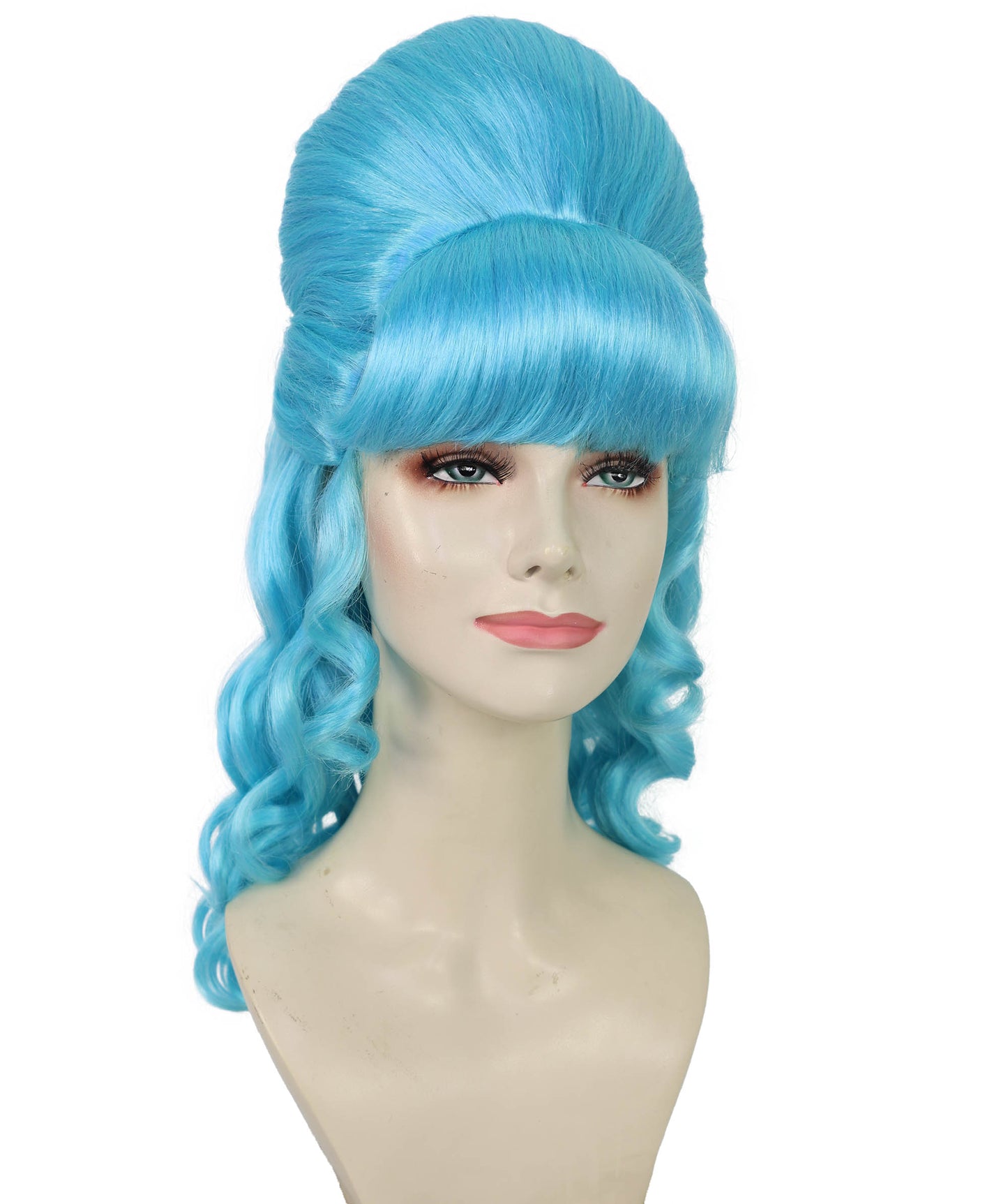 HPO Women's Class 60's Brown Half Updo Wig with Ponytail | Halloween  Wig | Flame-retardant Synthetic Fiber
