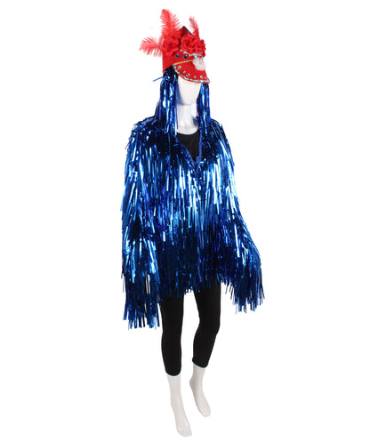 Blue DJ Tinsel Costume