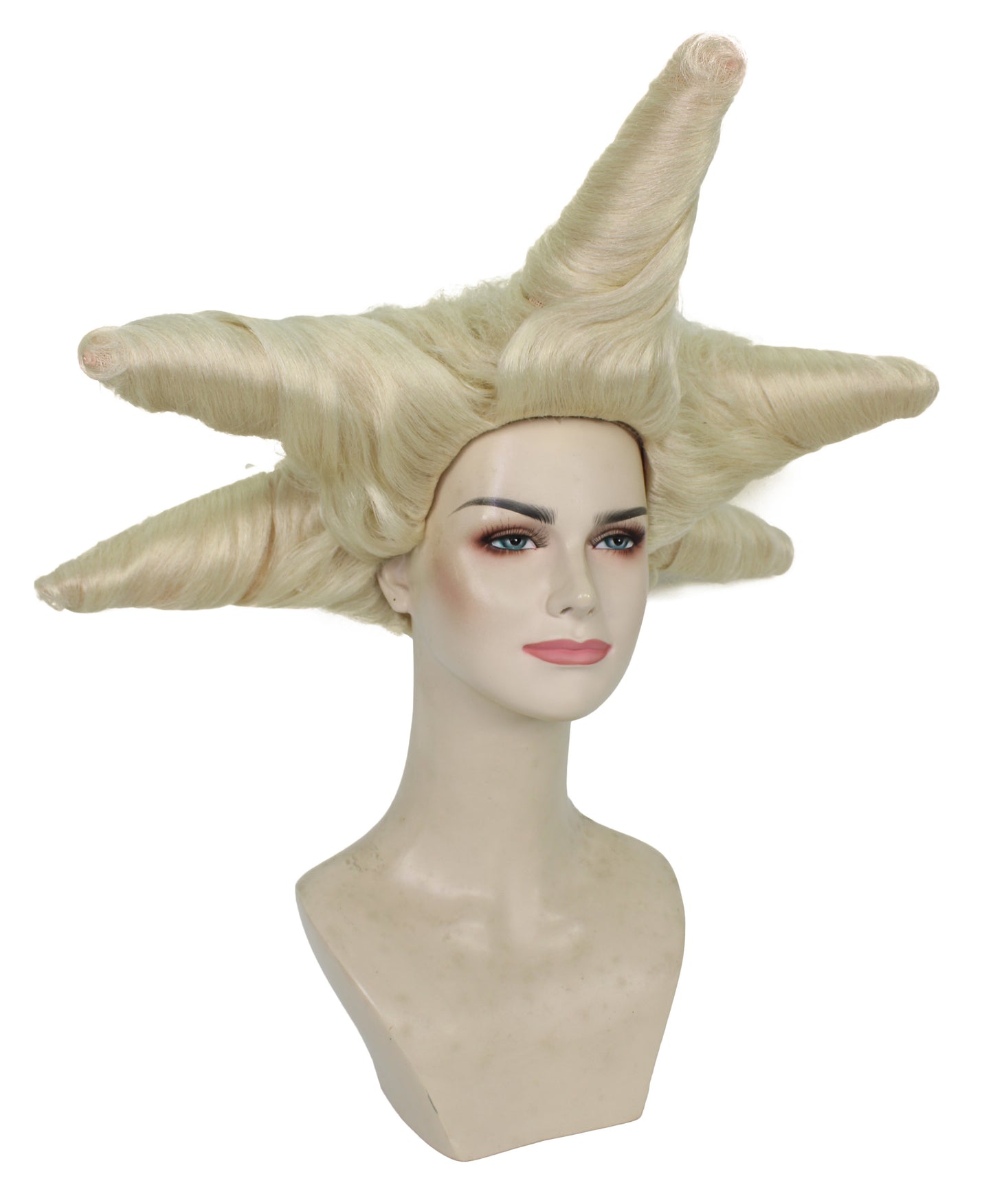 HPO Women's Dramatic Star Shaped Drag Wig I Multiple Color Options I Flame-retardant Synthetic Fiber