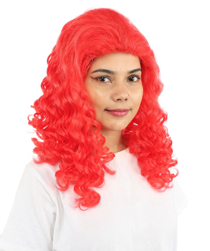 HPO Adult Women’s 16-Inch Medium Wig with Soft Curls | Multiple Color Options | Ideal for Cosplay, and Themed Events | Elegant, Versatile Hairpiece for Various Looks