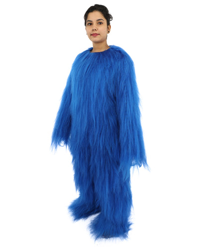 HPO Teen Extreme Hairy Person Costume Bundle & Mask Set - Full-Body Hair Suit Extra-Long Costume Wig for Halloween, Cosplay & Parties - Multiple Color Options
