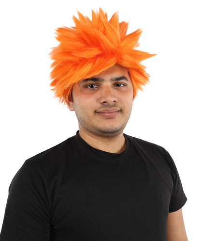 HPO Adult Men's Japanese Superhero Manga Spiky Wig |  Multi Color Options