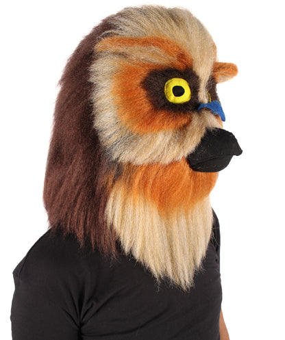 Unisex Eurasian Eagle Owl Furry Bird Mask