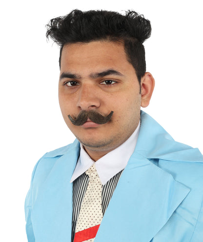 Men's Small Imperial Synthetic Hair Mustache | Multiple Color Options | HPO