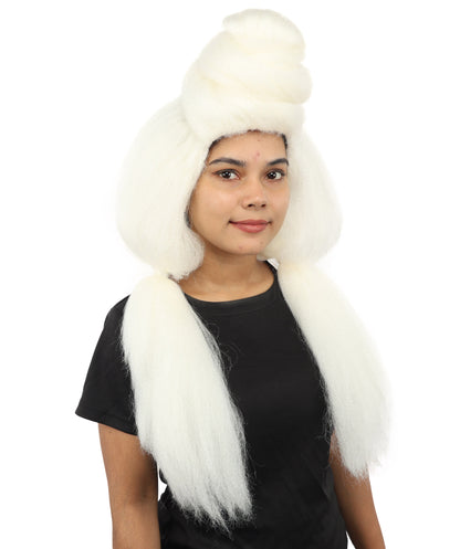 HPO Women’s High Volume Extra Long Yarn Twisted Bun Wig – Multiple Color Options | Bubble Ponytails Hairpiece with Capless Cap | Statement Headpiece for Halloween, Cosplay, Theater and Drag Looks