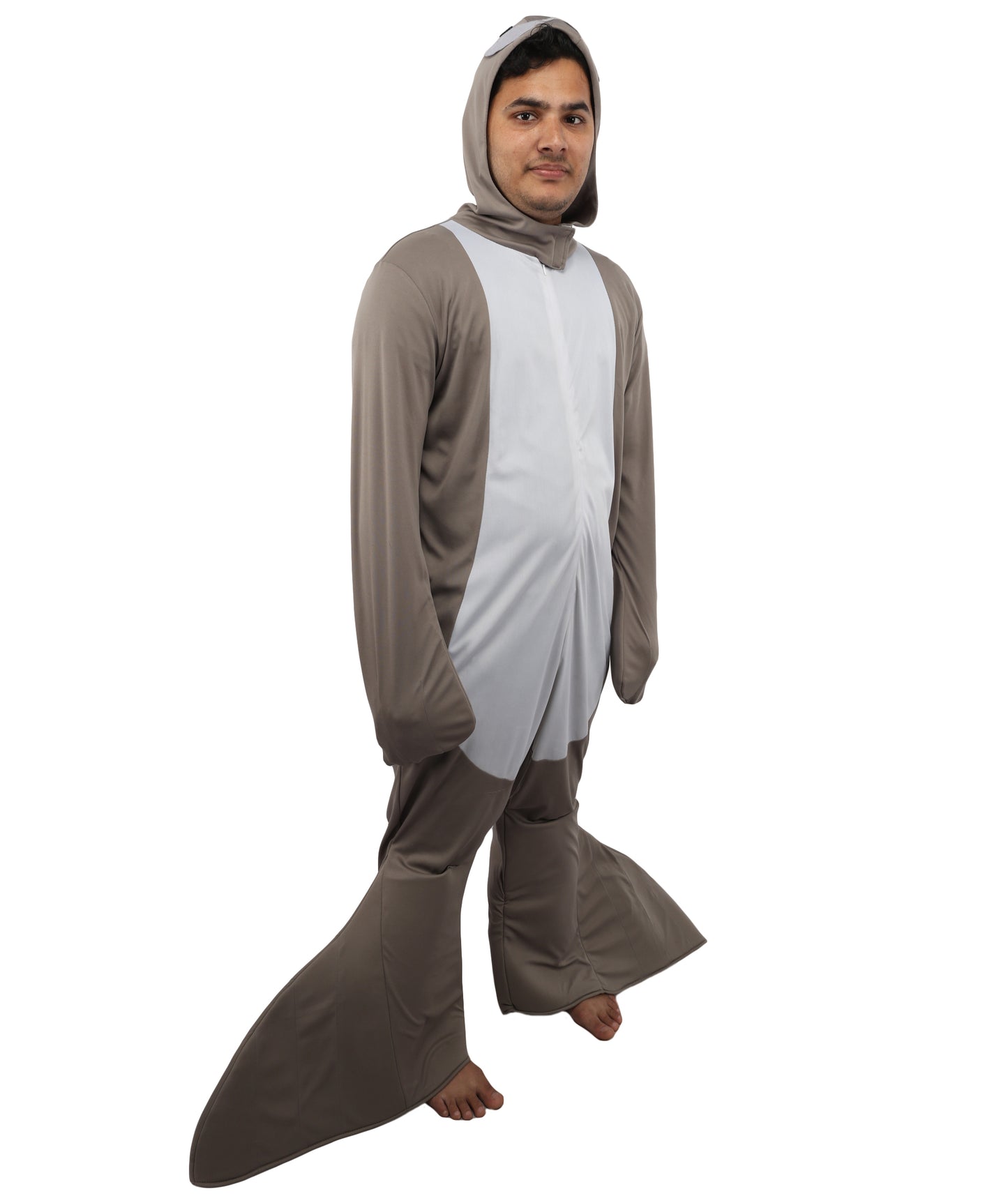 HPO Men's Ocean Animal & Sea Creature Jumpsuit Grey Costume | Fun, Vibrant Outfits for All Ages