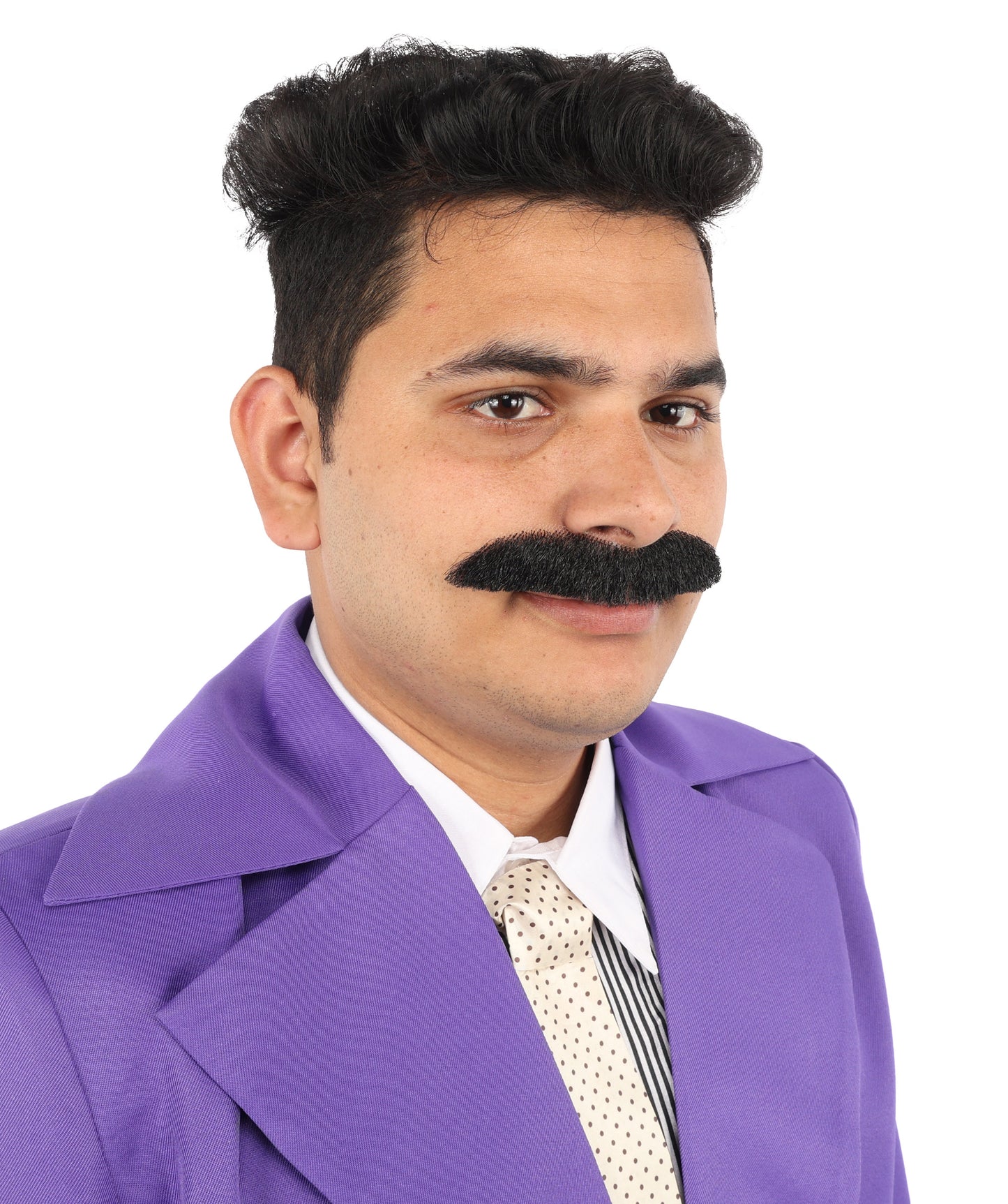 HPO Men's Fake Human Hair Tv Show Mustache |  Novelty Costume