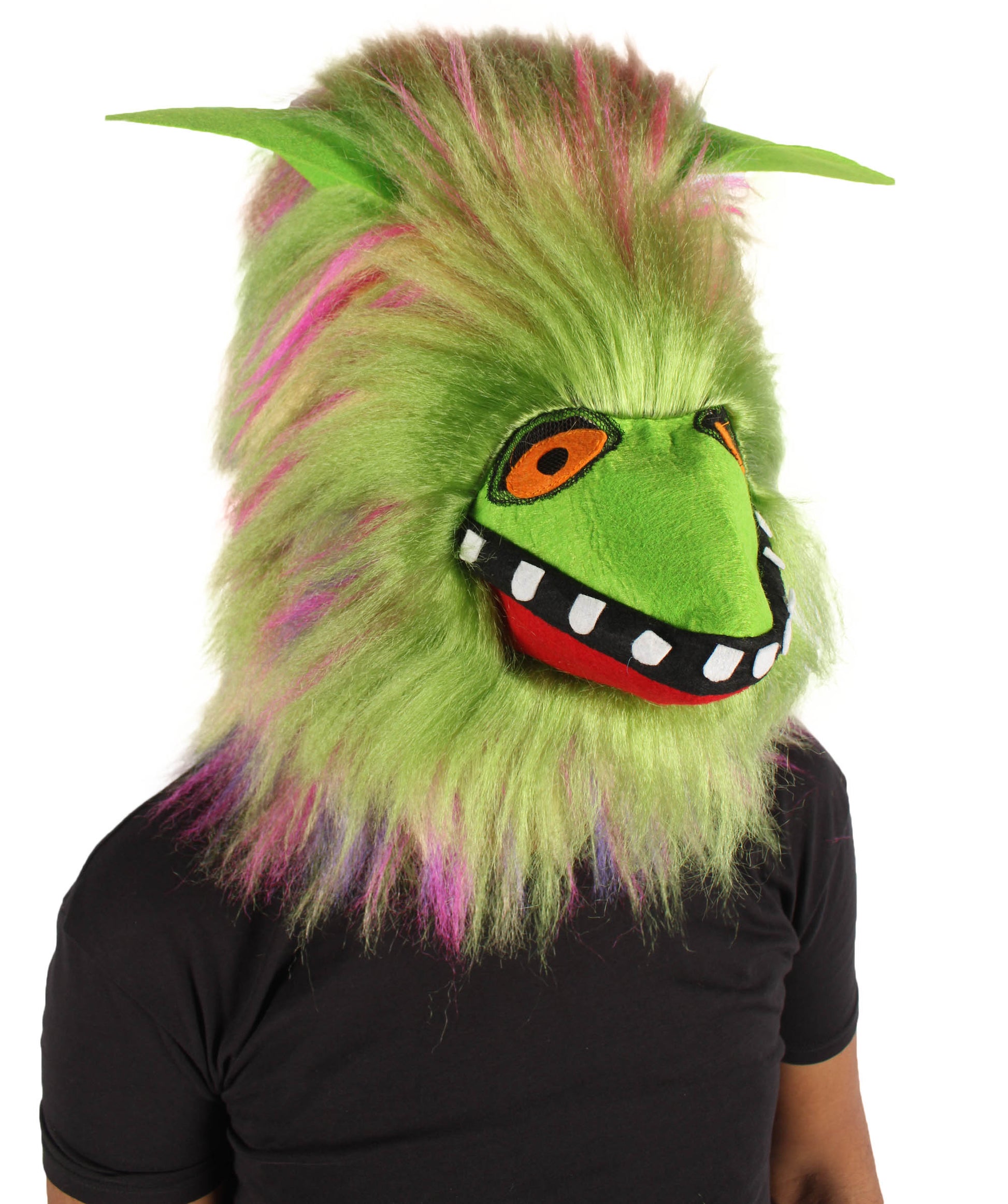  Unisex Vibrant Colored Evil Furry Monster Mask