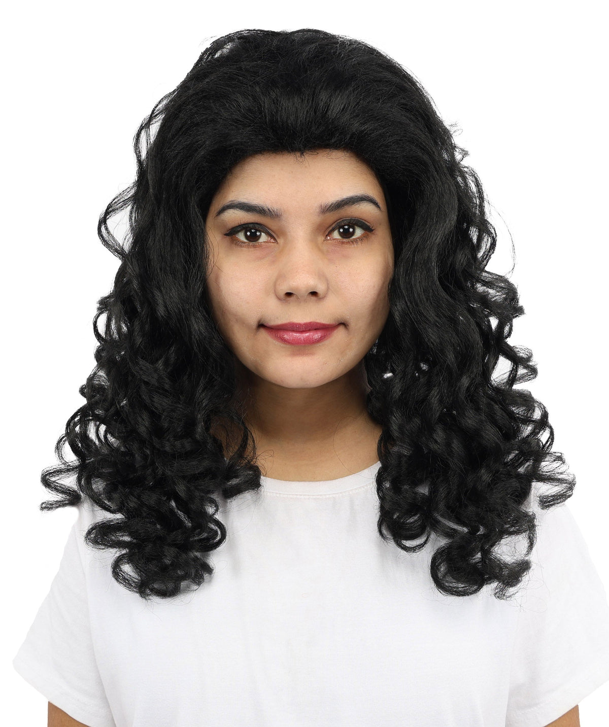 HPO Adult Women’s 16-Inch Medium Wig with Soft Curls | Multiple Color Options | Ideal for Cosplay, and Themed Events | Elegant, Versatile Hairpiece for Various Looks