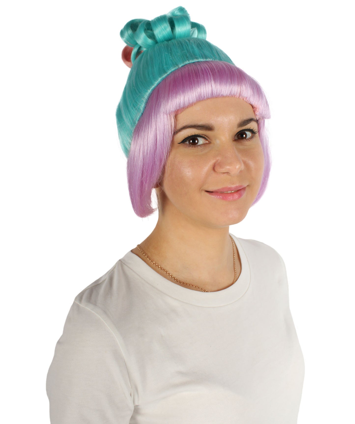 HPO  Women's Halloween Animated Lucy Updo Wig | Multiple Color Options