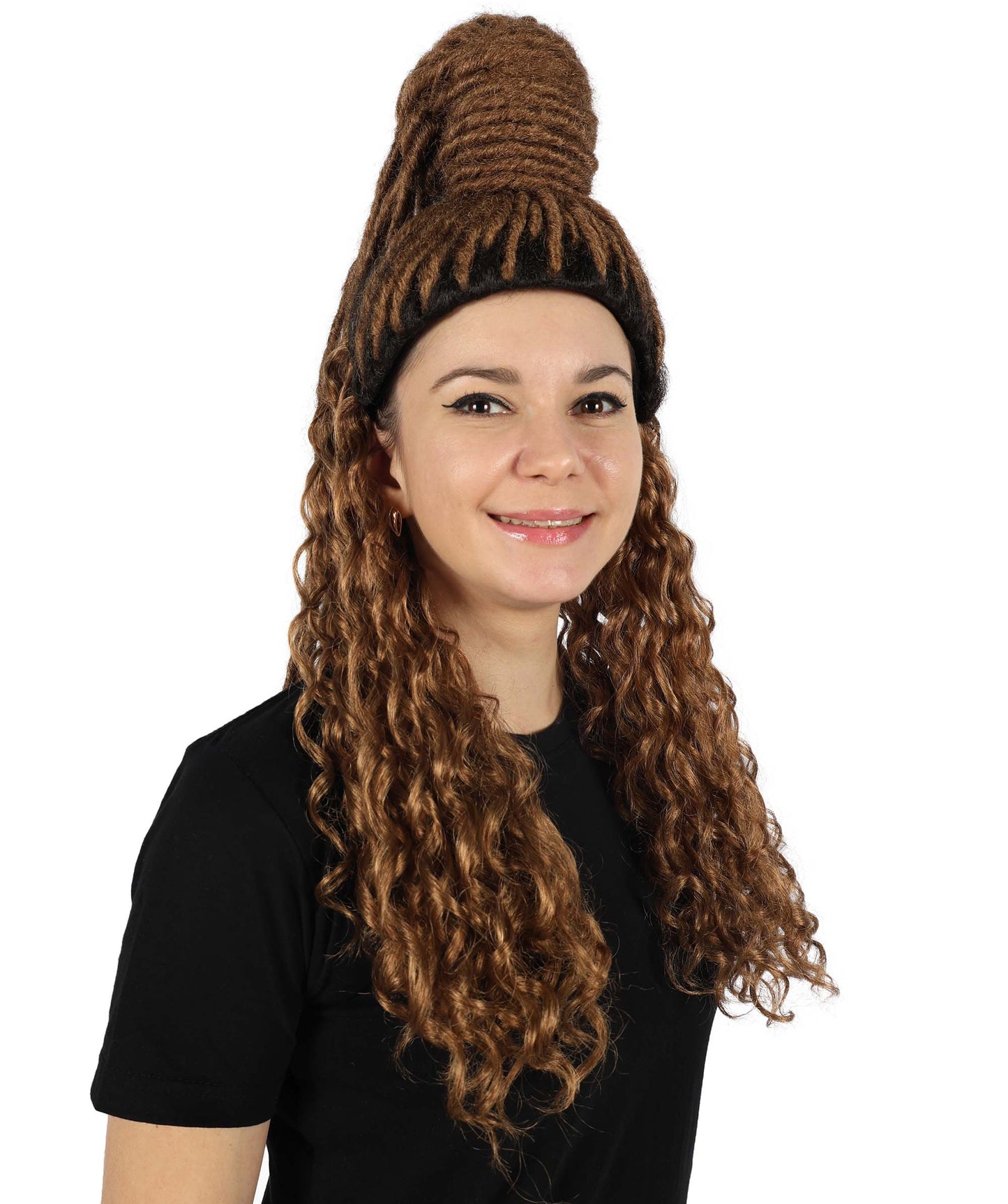 HPO Women Chloe Bailey Braid Wig–Premium Dark Brown Wig for Cosplay, Performances and Everyday Style, Premium Breathable Capless Cap