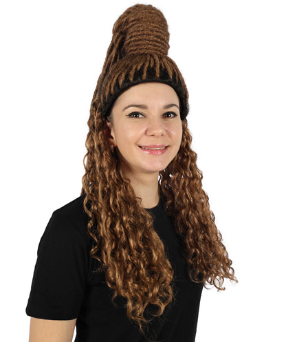 HPO Women Chloe Bailey Braid Wig–Premium Dark Brown Wig for Cosplay, Performances and Everyday Style, Premium Breathable Capless Cap