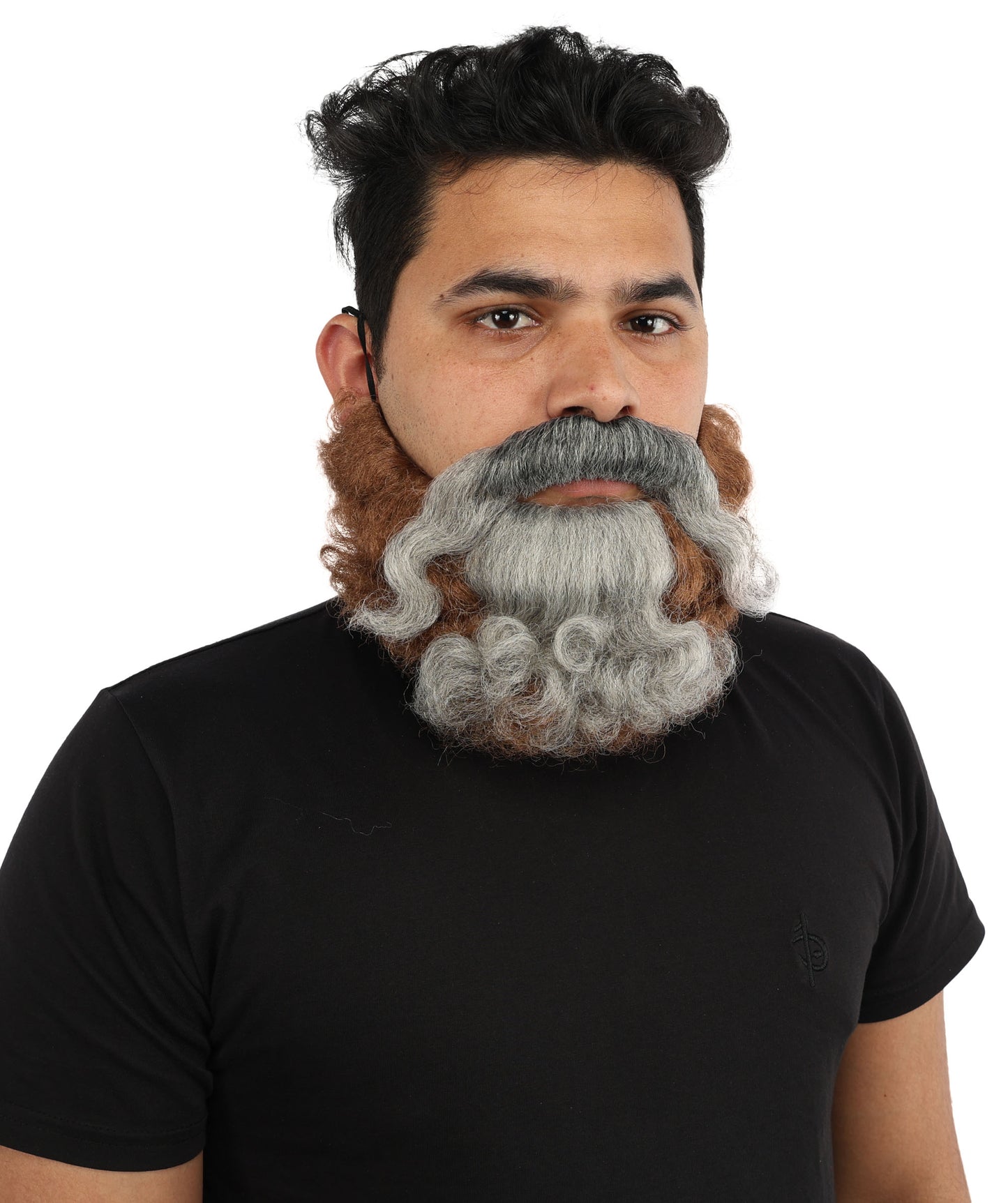 HPO Men's Rugged Warrior Wig & Beard Set  – Beard for Costume Roleplay | Tough Soldier Look for Cosplay, Halloween, Film-Inspired Characters