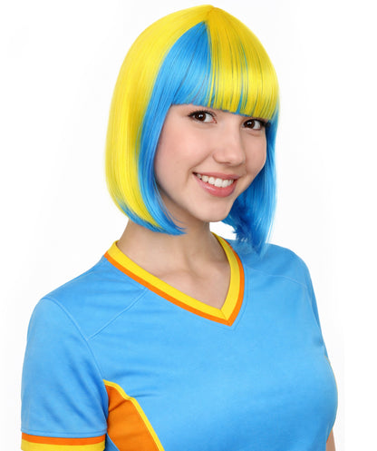 Sweden Flag Sport Party Bob | Yellow Sky Blue Sexy Fancy | Premium Breathable Capless Cap