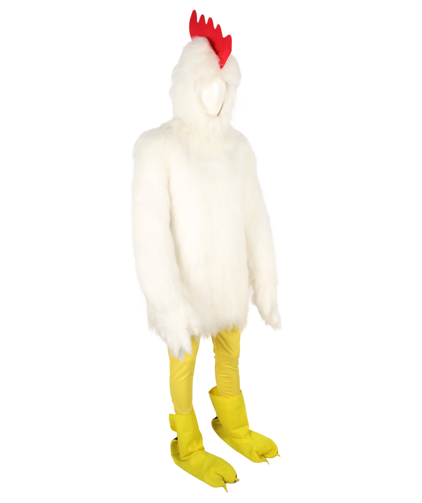 Unisex White Chicken Fancy Costume | Best for Halloween | Flame-retardant Synthetic Material