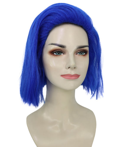Adult Women's 10" Inch Short Length Halloween Cosplay Ombre Pop Star Fireworks Costume Wig, Synthetic Soft Fiber Hair | Multicolor Options | HPO
