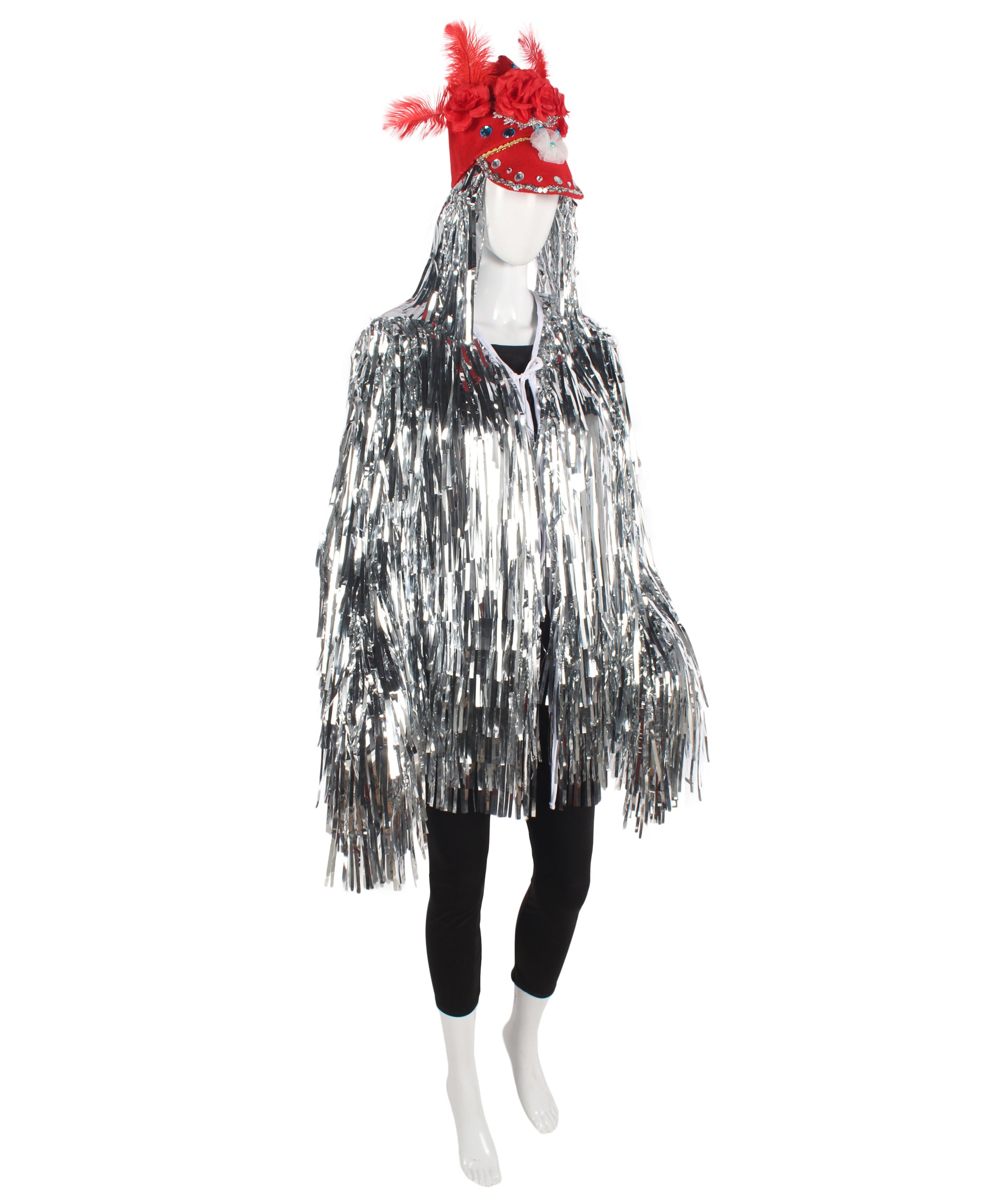 Silver DJ Tinsel Costume