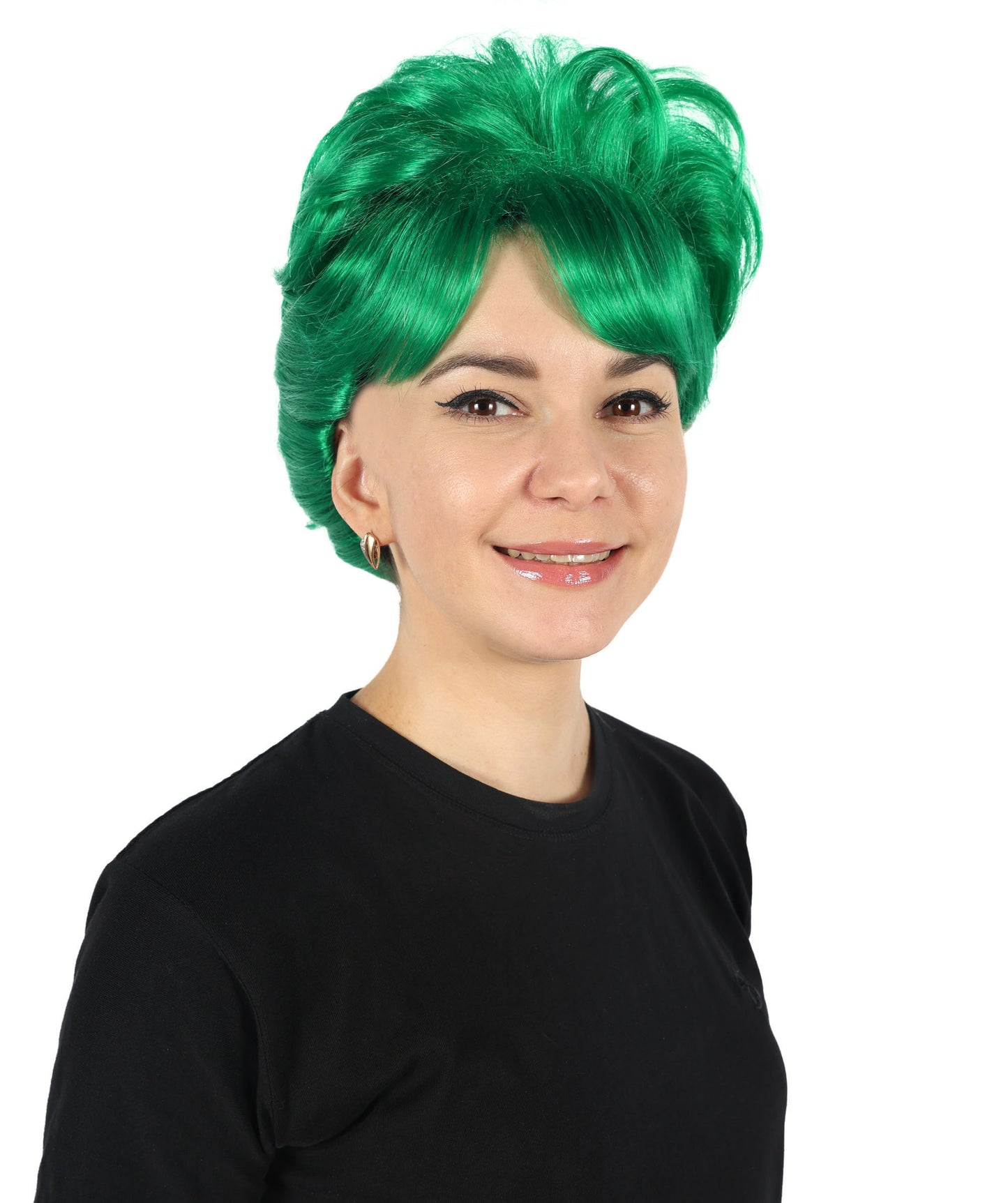 HPO Women's Bun Style 50s Housewife Multiple Wig | Halloween and Cosplay Wig | Flame-retardant Synthetic Fiber