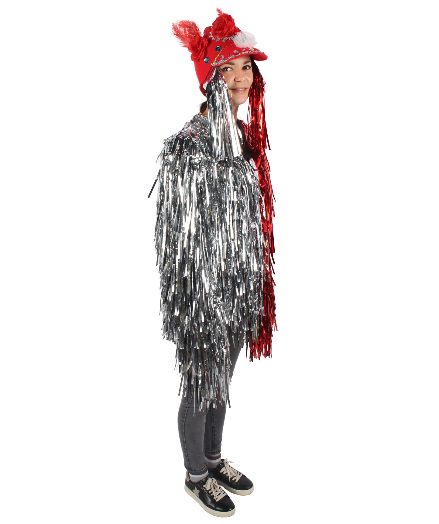 Adult Unisex DJ Tinsel Costume| Multiple Color Options