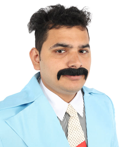 Men's 70's Horseshoe Synthetic Facial Hair Mustache | HPO