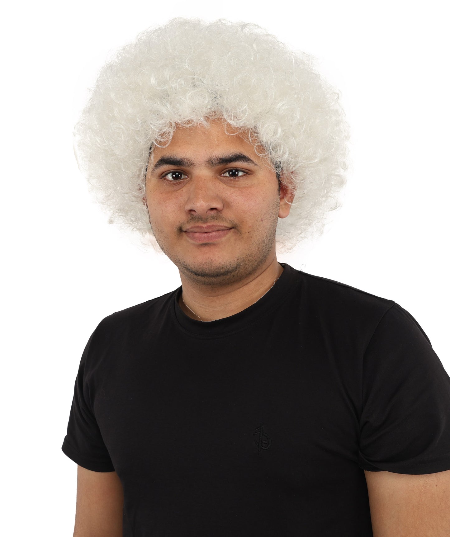 HPO Men's Multi-Color Options Curly Clown Wig | Flame-Retardant Synthetic Fiber and Standard Cap | Ideal for Parties, Cosplay, and Themed Events