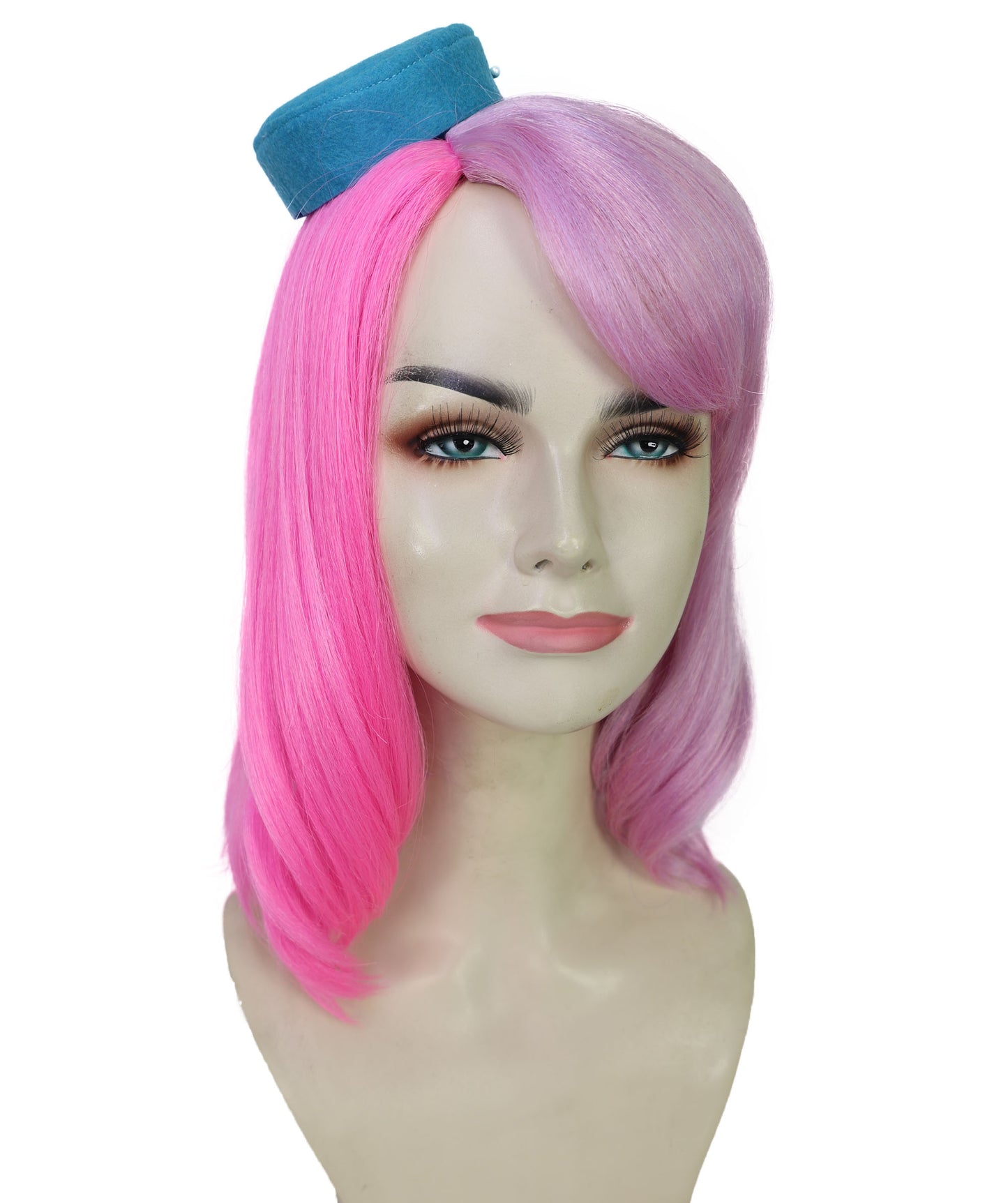 HPO Women's Futuristic Anime-Style Medium Multiple Wig | Sleek Adult Cosplay Hairpiece | Halloween,Roleplay & Themed Events
