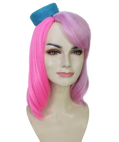 HPO Women's Futuristic Anime-Style Medium Multiple Wig | Sleek Adult Cosplay Hairpiece | Halloween,Roleplay & Themed Events