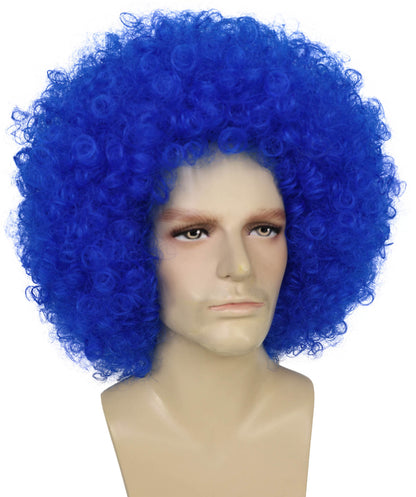 Men’s Big Curly Afro Wig | Bold Hair for Halloween, Themed Parties | Multiple Color Options