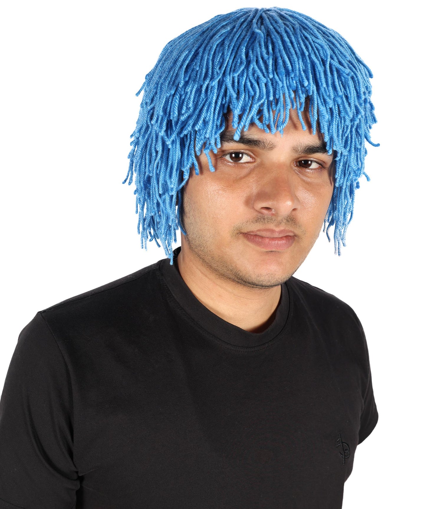 HPO Men's Medium Red Wig | Perfect for Halloween | Flame-retardant Wille Fiber