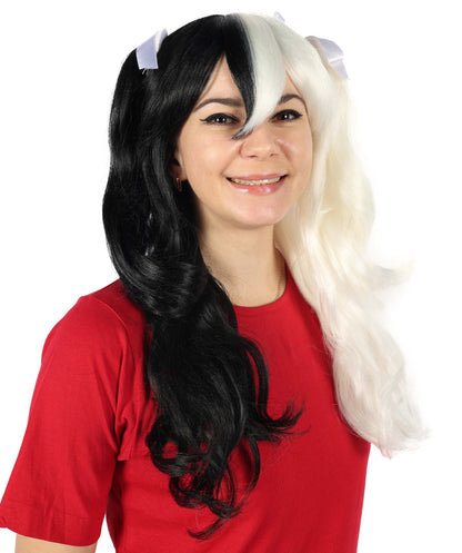 Double Ponytail Womens Wig | Blue & Purple Wig | Premium Breathable Capless Cap