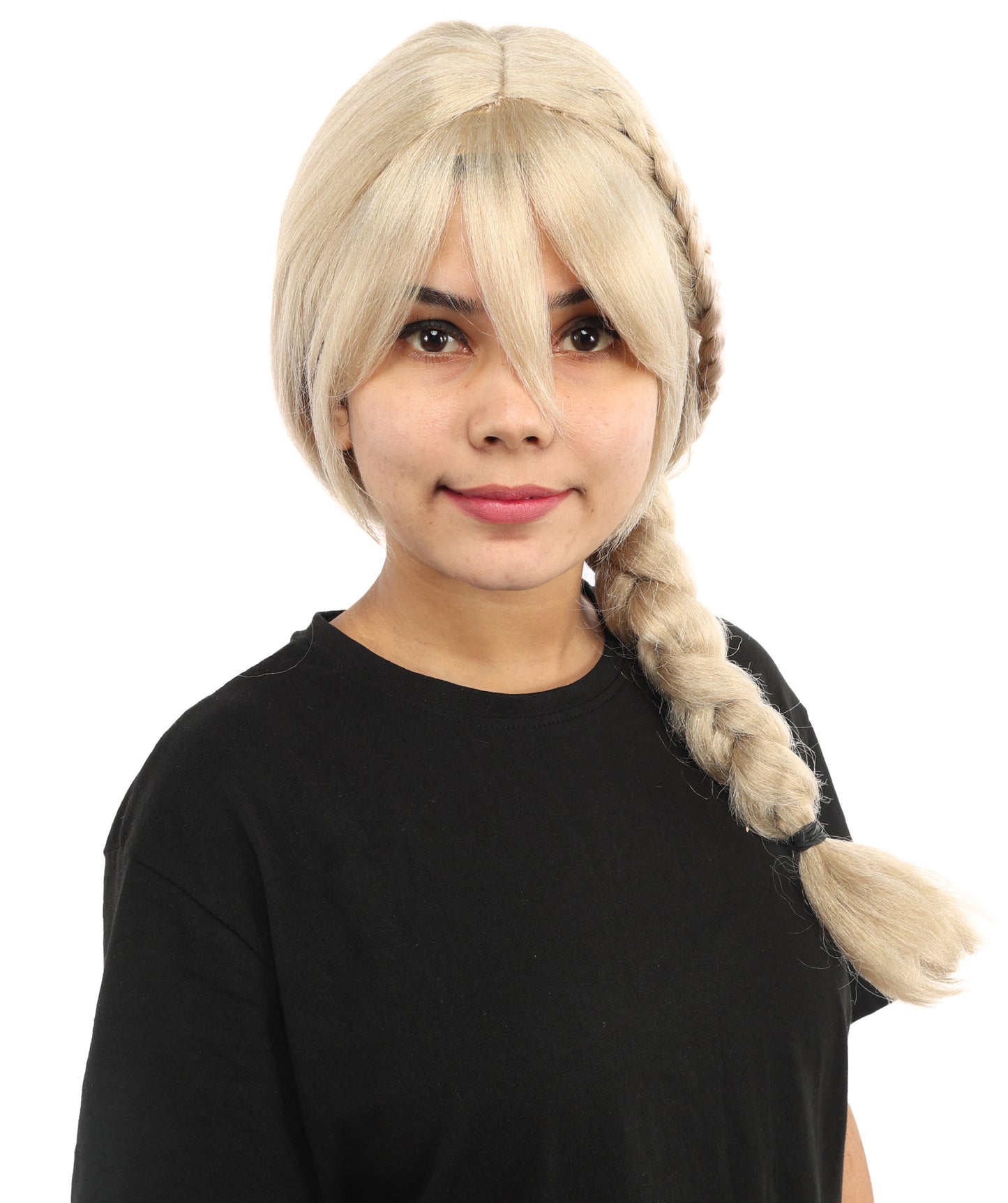 HPO Women’s Blonde Braided Wig – Princess Inspired Long Braids for Cosplay, Fantasy Hair | Warrior Hairpiece for Themed Events, Costume Parties & Creative Dress Up