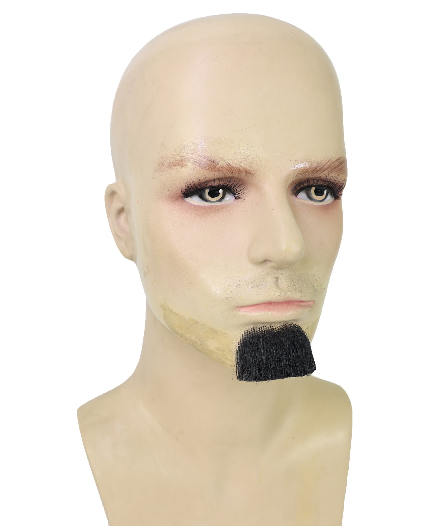 HPO Adult Men CHAPLIN Tash – Black Chaplin Mustache for Fun, Self-Adhesive Lightweight Synthetic Fiber Reusable