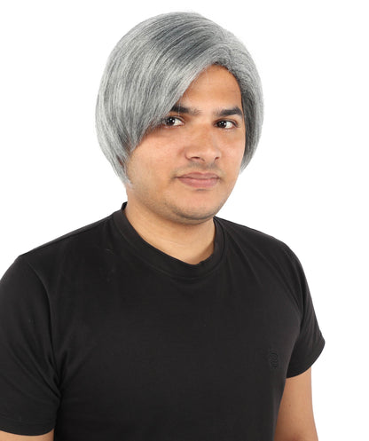 Men's Short Dramatic Texture Wig | Multiple Color Option | undercut, multi-layered messy styling | Halloween, cosplay, drag, theatrical performances, and themed parties