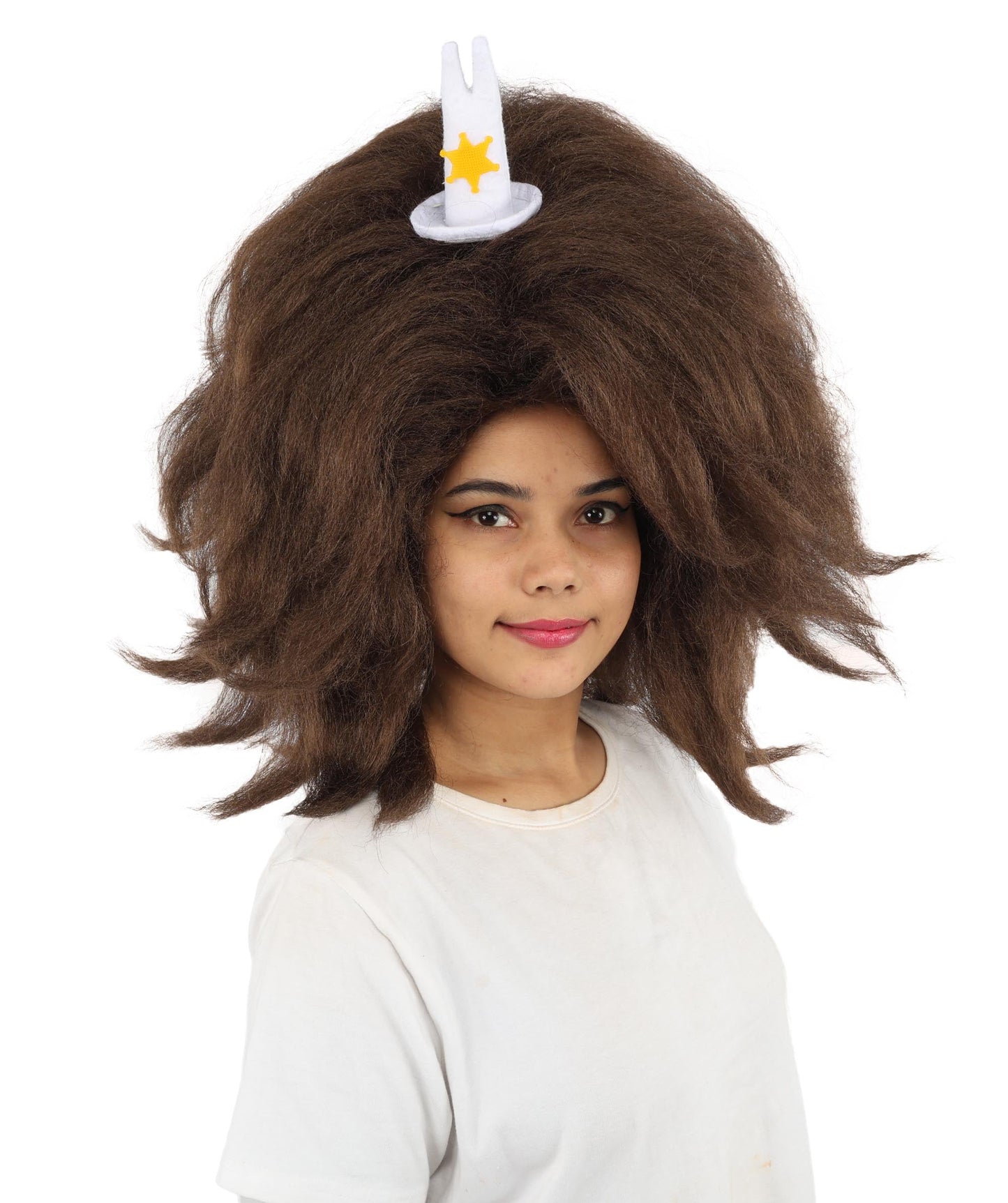 HPO Adult Women's Long Red Bob Wig | Straight Shoulder-Length Black Hair with Blunt Bangs, Included Accessory Set & Breathable Cap | Halloween, Anime Roleplay, Costume Party & Daily Wear