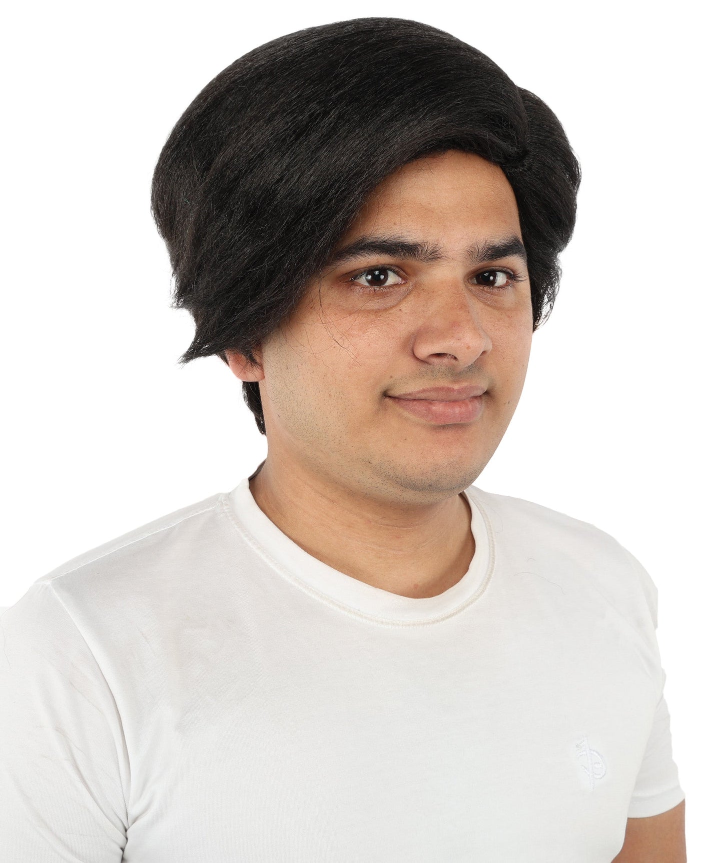 Black Side Swept Wig