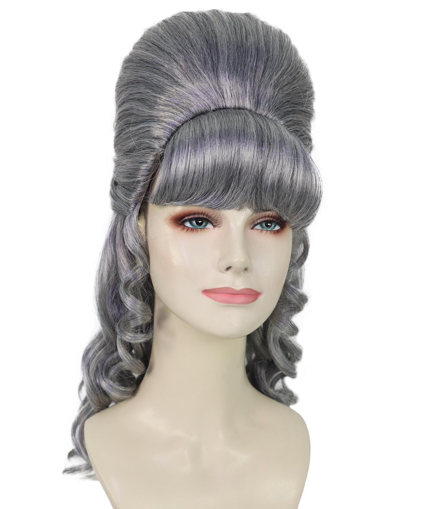 HPO Women's Class 60's Brown Half Updo Wig with Ponytail | Halloween  Wig | Flame-retardant Synthetic Fiber