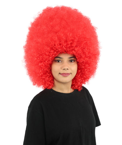 HPO Women's Giant White Glitter Afro Wig | Massive Puffy Sparkle Hair with Silver Sheen, Synthetic Fiber & Breathable Cap | Halloween, Troll Roleplay, 70s Disco Party, Theater & Funny Costume