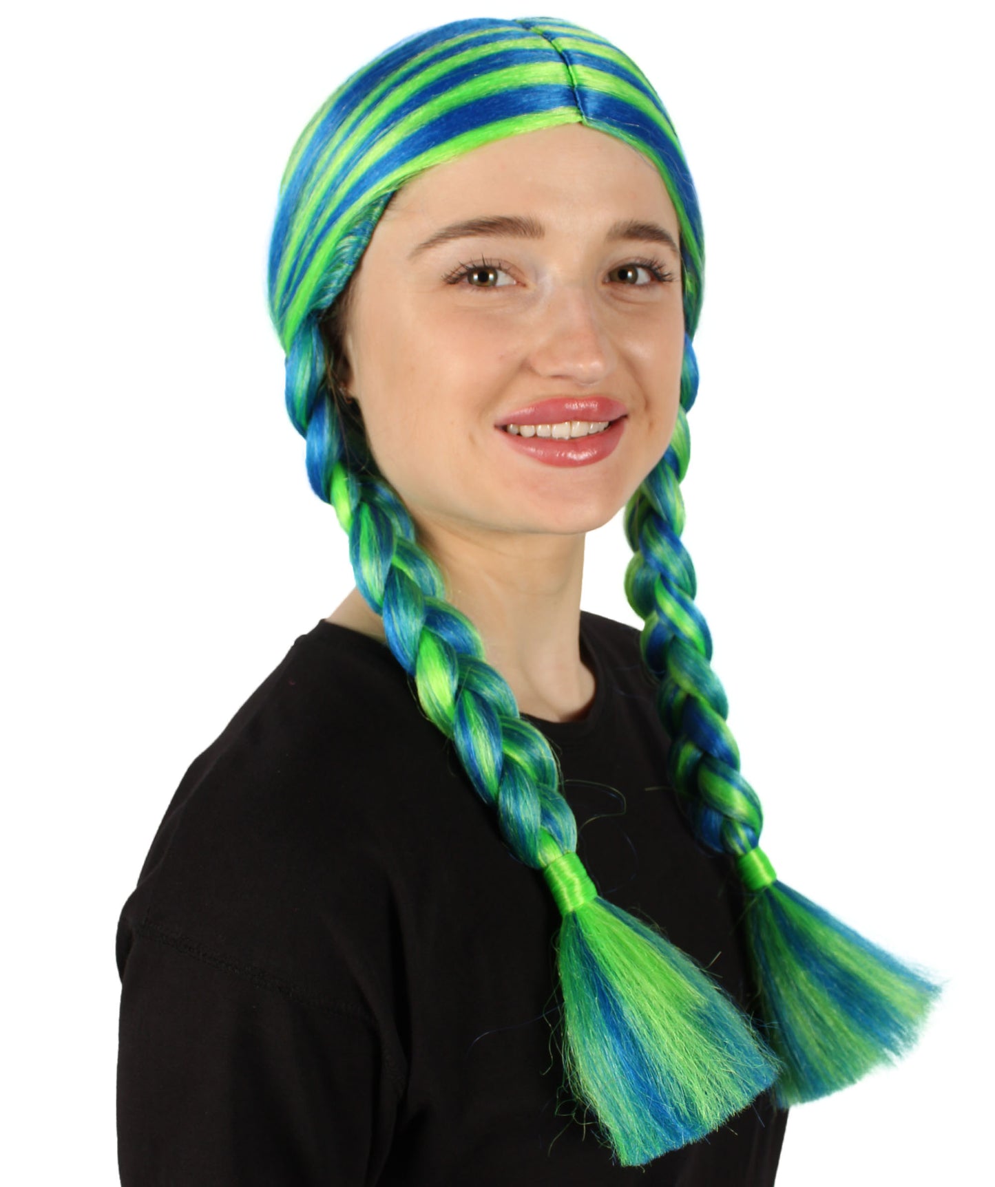 HPO Women's  Braided Gothic Wig | Multiple Color Collections TV Movie Wigs | Premium Breathable Capless Cap