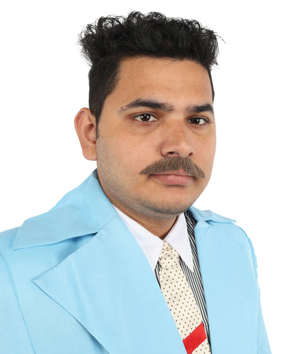 Men's Human Hair Moustache | Facial Hair Multiple Colours Option | HPO