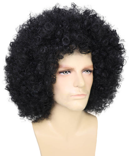 Men’s Big Curly Afro Wig | Bold Hair for Halloween, Themed Parties | Multiple Color Options