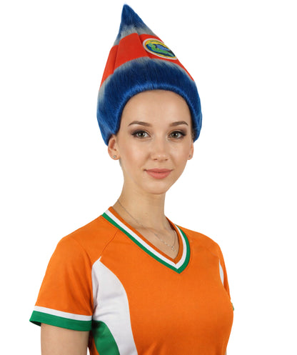 Women's  Flag Troll Wigs | Costa Rica | Premium Breathable Capless Cap