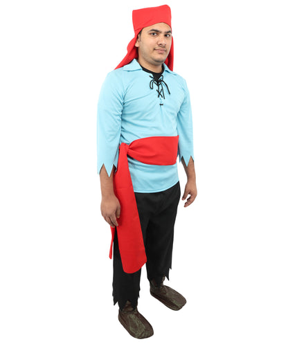 HPO Leg Avenue Men's Pillaging Pirate Costume - Authentic Pirate Outfit with Hat and Accessories, Perfect for Themed Events