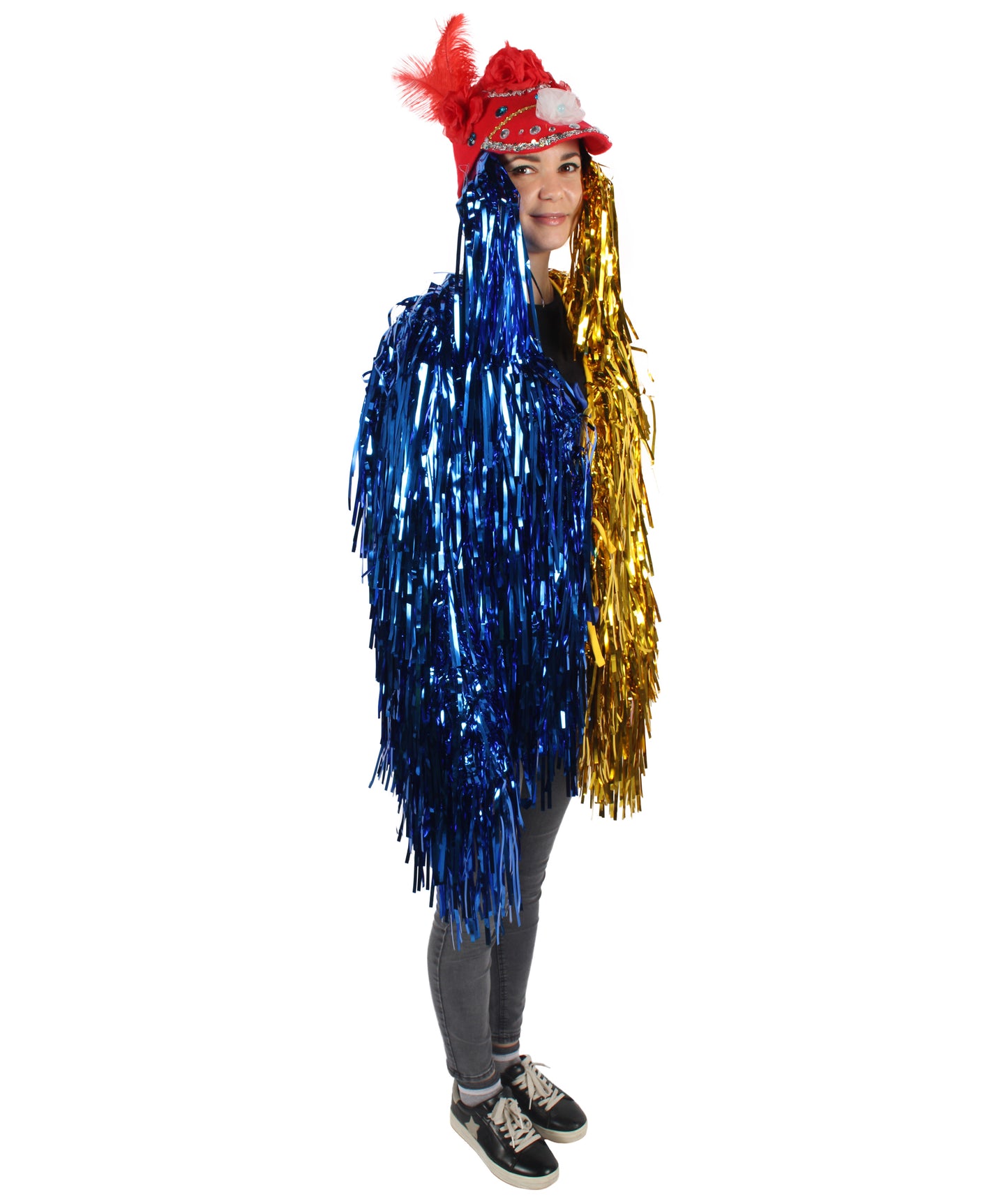 Adult Unisex DJ Tinsel Costume| Multiple Color Options