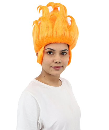 HPO Multiple color Sea Witch Wig – Curly Tentacle-Inspired Fancy Dress Wig for Women – Ocean Sorceress Cosplay Hair