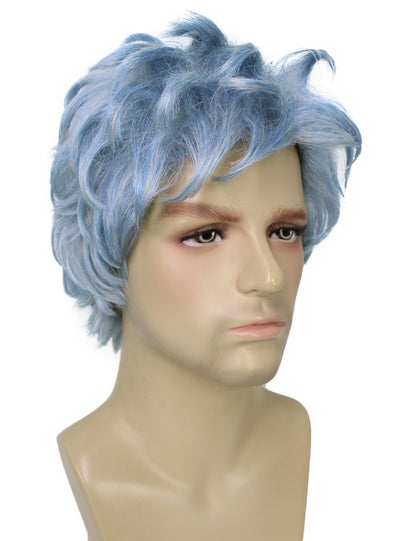 Men's 11" Inch Medium Length Straight Halloween Hero Villain Wig, Synthetic Soft Fiber Hair, Perfect for your next Conventiton and Group Anime Party! | HPO