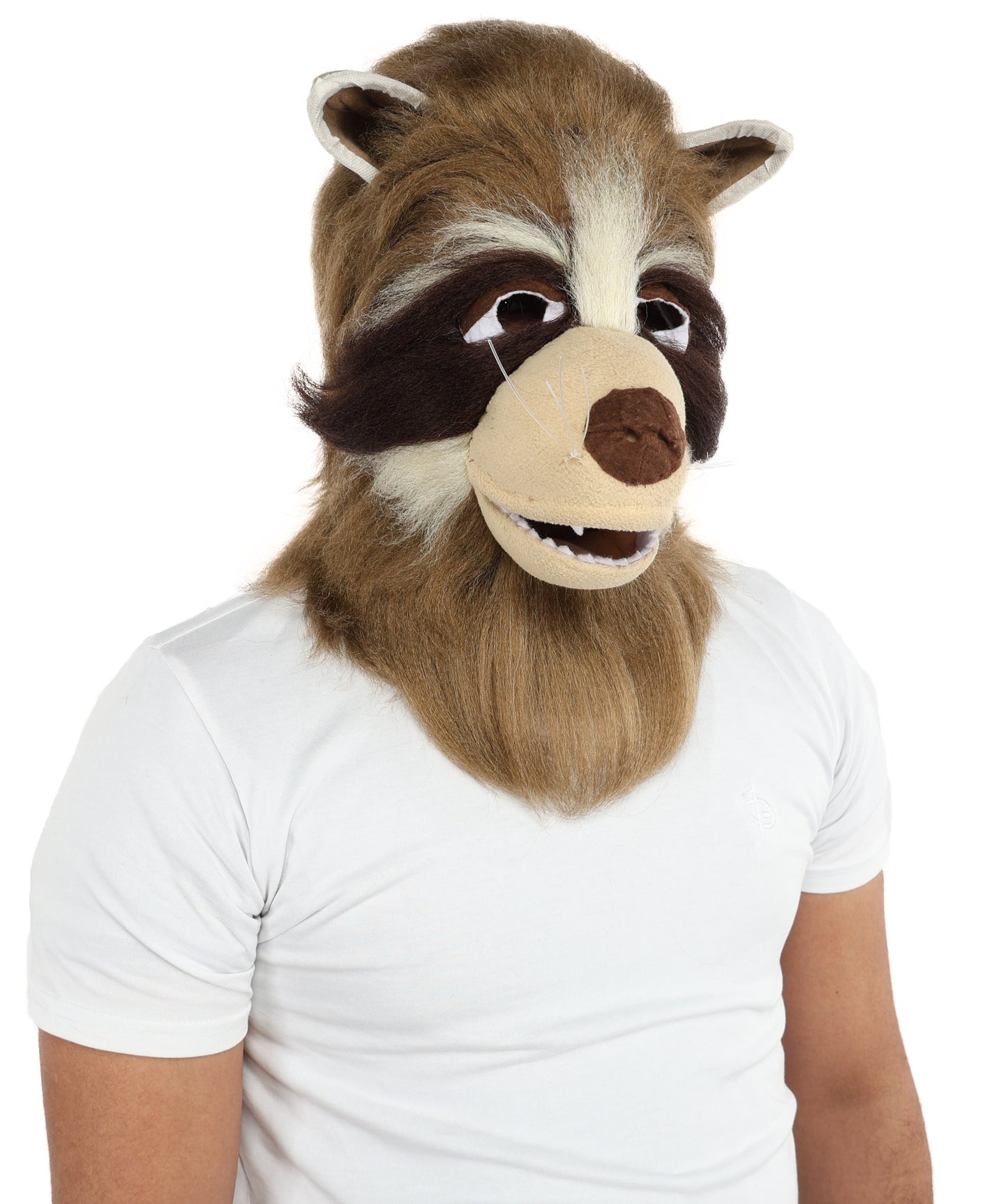 HPO Unisex Brown Bear Mascot Costume Bundle with Plush Head Mask Set | Animal Character Suit with Head Cover | Designed for Fancy Dress Wear