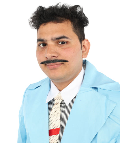 HPO  Men's Fake Synthetic Hair Mustache | Multicolor Color Options